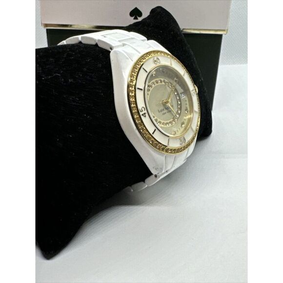 Kate Spade New York 0690 Women White Band Analog Dial Quartz Wrist Watch JNA170